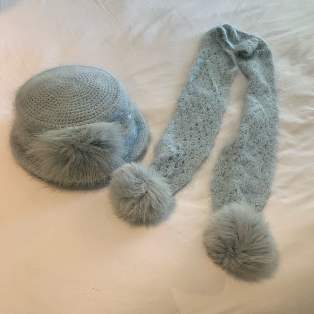 Homemade hat and scarf